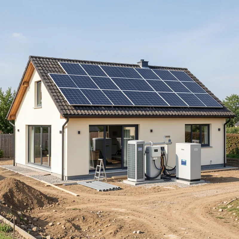 Compteur communicant et onduleur solaire raccordés dans le garage d&rsquo;une maison dijonnaise